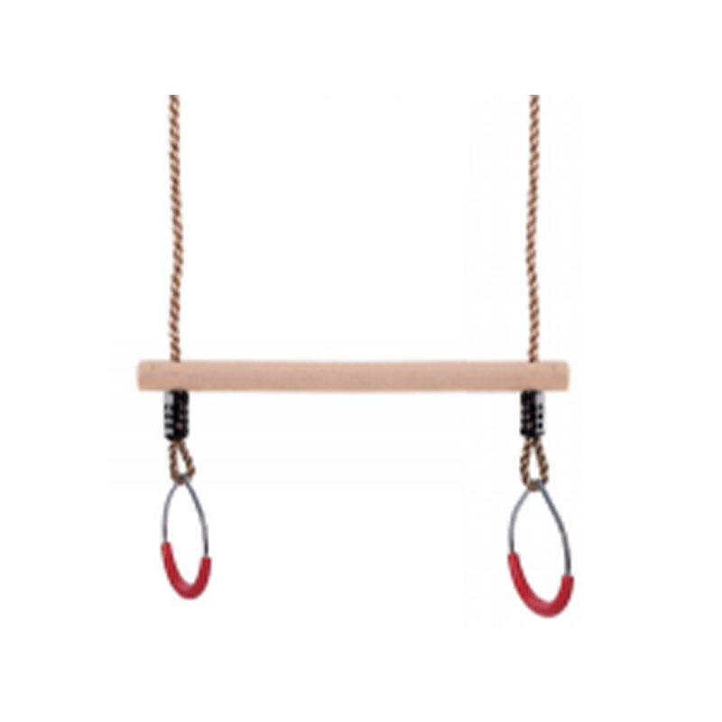Trapecio de fitness infantil de madera dura