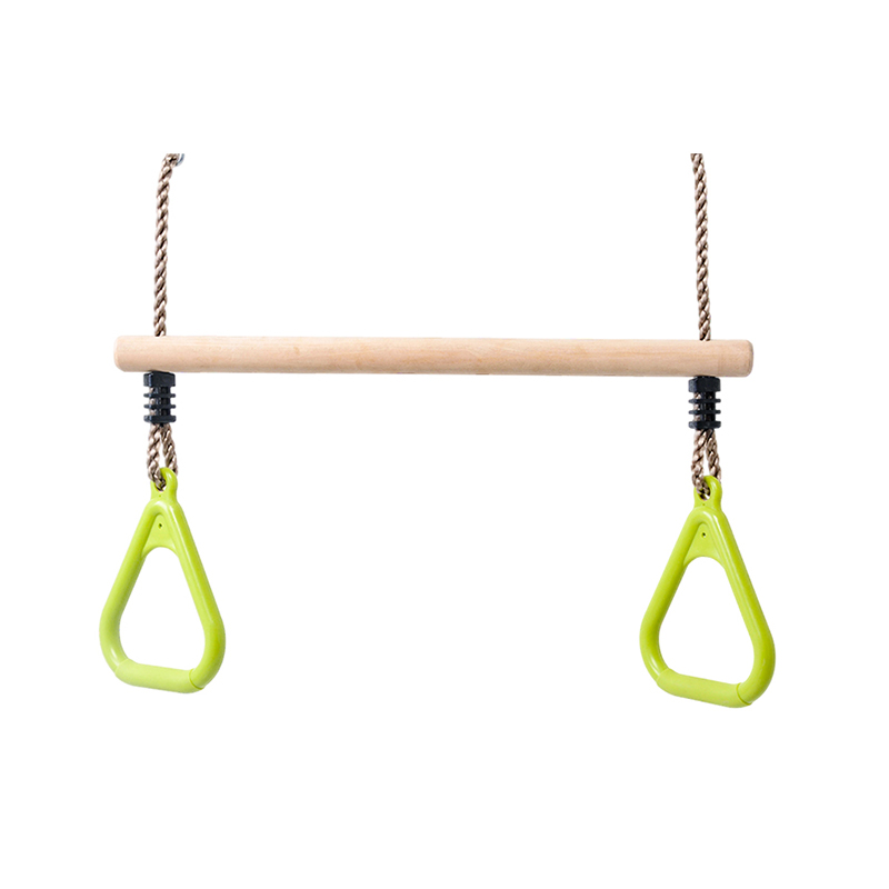 Barra oscilante de trapecio ajustable de madera